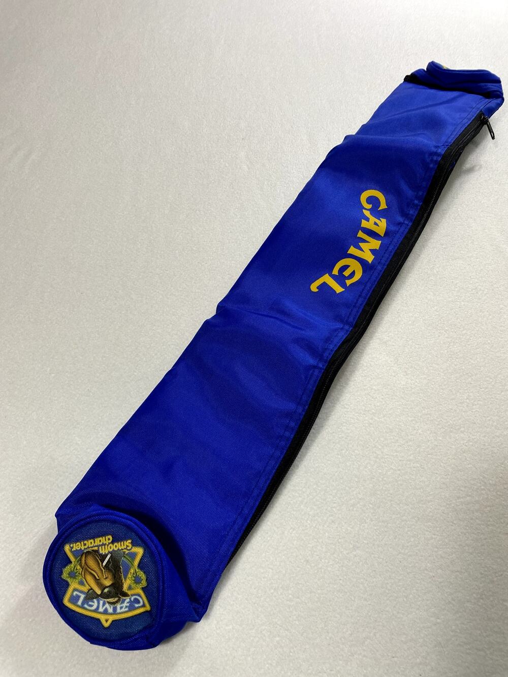 VTG 90s Joe Camel Blue Pool Cue Case Insulated 6-Pack Cooler Tube Sling Bag